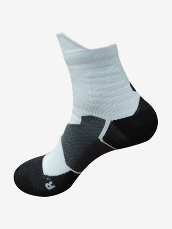 グレイ3 足のスポーツソックス大人と子供用の汗を吸収するバスケットボールソックス