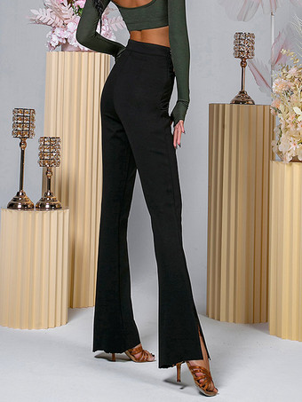 ラテンダンス衣装 コーヒーブラウン 女性用 ポリエステルパンツ エレガント ラテンダンサー ダンス衣装