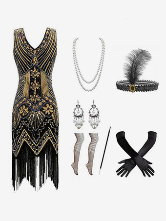 ゴールド グリーンレトロコスチューム女性のラインストーンフリンジマリーアントワネット衣装ポリエステルセットドレスアクセサリーレトロ仮面舞踏会夜会服 バーガンディ