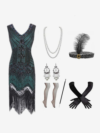 グリーン グリーンレトロコスチューム女性のラインストーンフリンジマリーアントワネット衣装ポリエステルセットドレスアクセサリーレトロ仮面舞踏会夜会服 バーガンディ