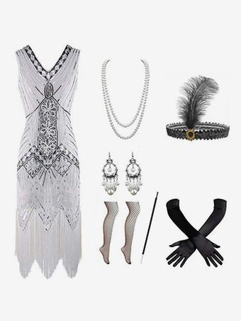 ホワイト グリーンレトロコスチューム女性のラインストーンフリンジマリーアントワネット衣装ポリエステルセットドレスアクセサリーレトロ仮面舞踏会夜会服 バーガンディ