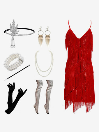 レッド ローズレトロコスチューム女性用フリンジポリエステルセットアクセサリードレスレトロマリーアントワネットコスチューム18世紀コスチューム バーガンディ