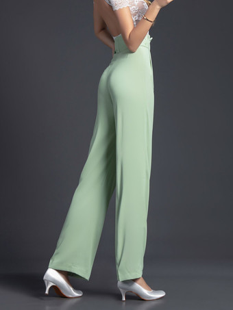 ライトグリーン ラテンダンス衣装黒人女の子の服セクシーなポリエステルパンツダンスウェア