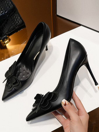 レディース ハイヒール スティレットヒール PU レザー パンプス