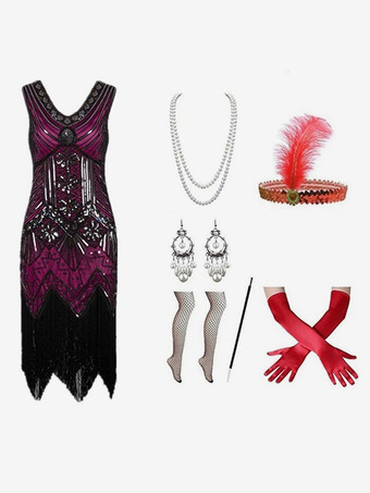 ローズレッドレッドレトロコスチュームフリンジポリエステルマリーアントワネット衣装ドレス女性のレトロセットパーティーウエディングドレス バーガンディ