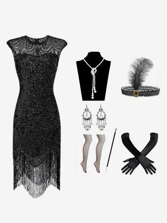 Marie Antoinette Black Dress