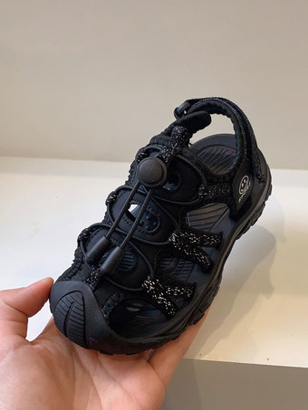 ブラック ガールズシューズ 愛らしいカットアウト ポリエステル