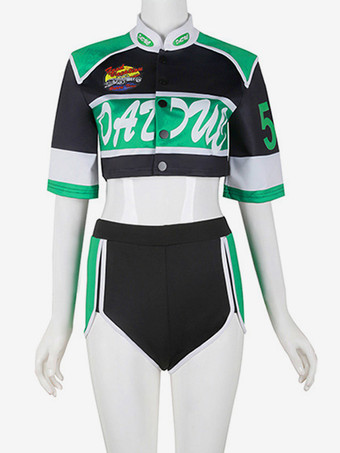 ジャズダンス衣装女性用ポリエステルオーバーコートトップパンツダンスウェア