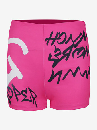 レッド ジャズダンス衣装 レディース ポリエステル パンツ ダンスウェア