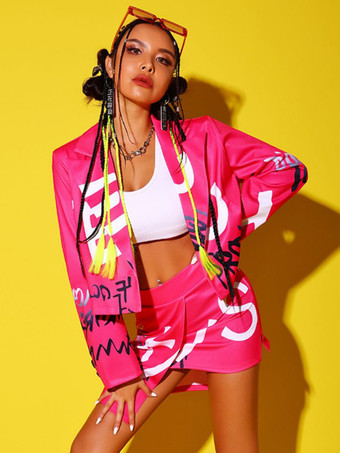 ジャズダンス衣装女の子のポリエステルスカートダンスウェア