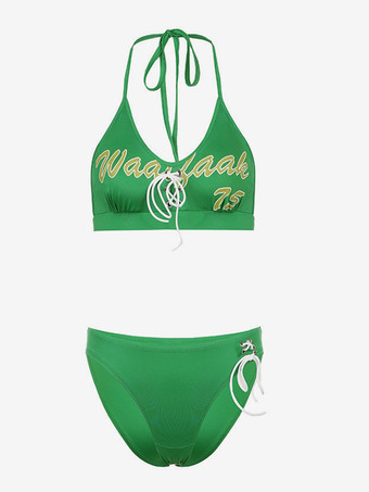 グリーン ジャズダンス衣装女性用ポリエステルダンスウェア