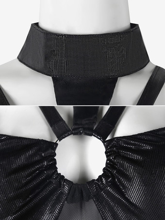 ジャズダンス衣装女の子用ポリエステルダンスウェア