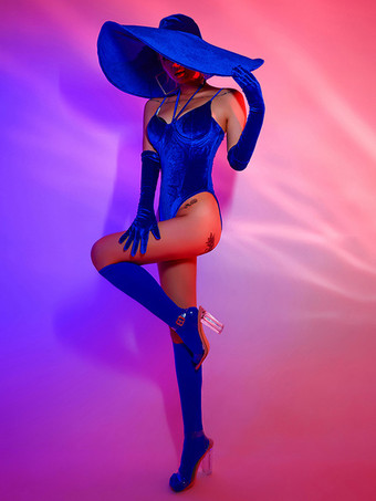 ジャズダンス衣装女の子のポリエステル帽子ジャンプスーツ手袋ダンスウェア