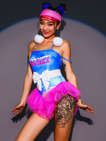 ジャズダンス衣装女の子用ポリエステルジャンプスーツダンスウェア