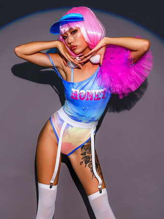 ジャズダンスコスチューム 女の子用ポリエステルダンスウェア