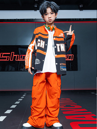 ジャズダンス衣装メンズポリエステルトップパンツオーバーコートダンスウェア