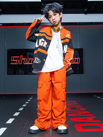 ジャズダンス衣装メンズポリエステルトップパンツオーバーコートダンスウェア