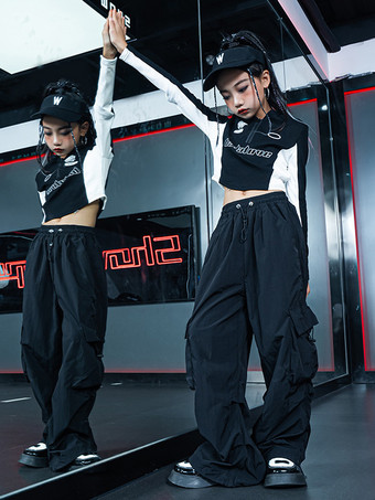 ジャズダンス衣装女の子ポリエステルパンツトップダンスウェア