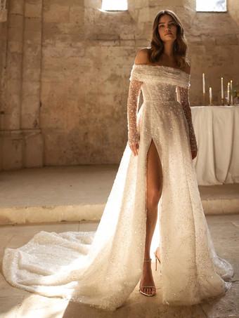 Short Simple Wedding Dress Lace Illusion Short Sleeve Sheath Reception Dress  For Bride - Milanoo.com