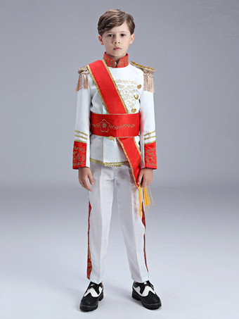 ホワイト 子供用ハロウィンコスチューム 子供用レトロパレスコスチューム