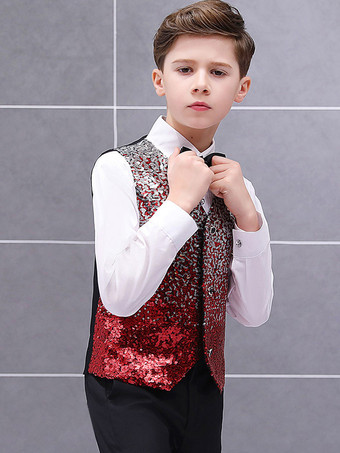 キッズハロウィンコスチューム レッドハロウィン ポリエステル繊維 ポリエステルセット キッズシャツ クラバット