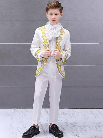 ハロウィンコスチューム子供用宮殿ドラマパフォーマンス衣装象嵌王子チャーミングパフォーマンスドレス