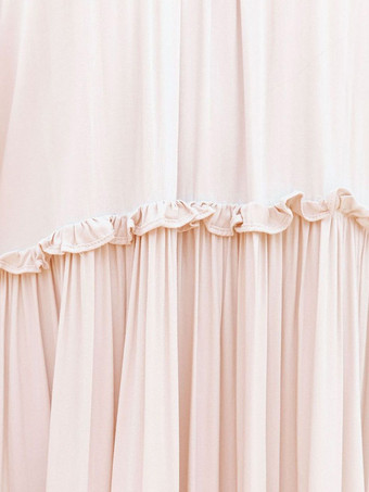 マキシドレス オフショルダー フリルトリム カジュアル サマー ロングドレス