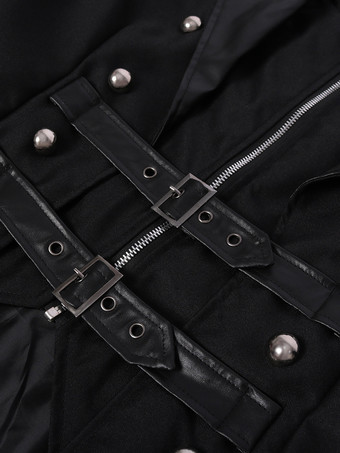 中世の宮殿の宴会服ジッパースリットロングウインドブレーカーステージパフォーマンスウェア