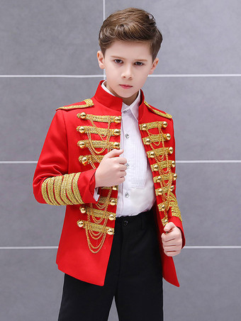 レッド キッズ ハロウィン コスチューム ブラック ゴールド パレス レトロ コスチューム パフォーマンス コスチューム