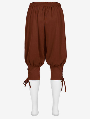 グリーン ヴィンテージ ブルマー ユーロスタイル ポリエステル ポリエステル繊維 パンツ レトロ コスチューム 男性用