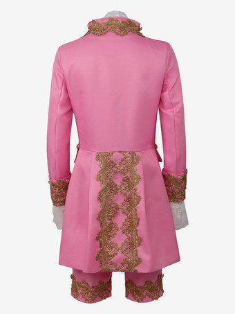 メンズ宮殿王子ドレスパフォーマンススーツ Cos 衣装中世レトロ衣装 バーガンディ