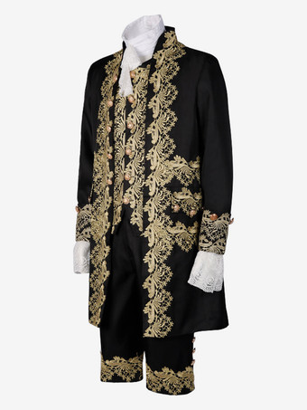 メンズ宮殿王子ドレスパフォーマンススーツ Cos 衣装中世レトロ衣装 バーガンディ