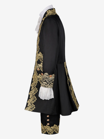 メンズ宮殿王子ドレスパフォーマンススーツ Cos 衣装中世レトロ衣装 バーガンディ