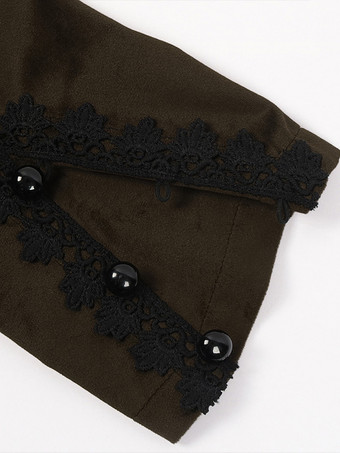 コーヒーブラウンゴシックレディースミドル丈コート秋冬ファッションスリムトレンチコートダークスタンドカラー宮殿タキシード