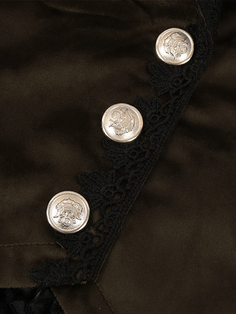 コーヒーブラウンゴシックレディースミドル丈コート秋冬ファッションスリムトレンチコートダークスタンドカラー宮殿タキシード