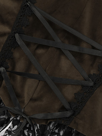 コーヒーブラウンゴシックレディースミドル丈コート秋冬ファッションスリムトレンチコートダークスタンドカラー宮殿タキシード