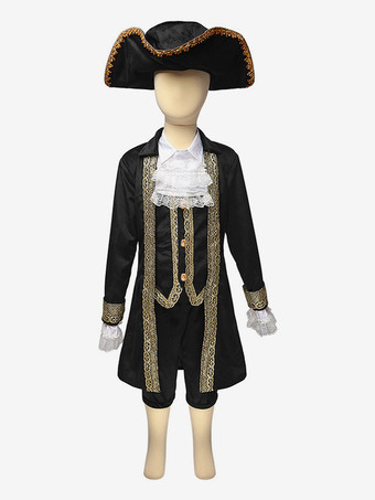 ブラック ハロウィンコスチューム 子供用 パイレーツカリブ海セット コスプレ衣装