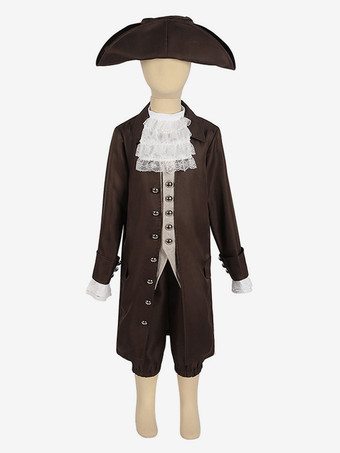 ブラウン ハロウィン キッズハロウィン子供用リトルパイレーツコスチュームコスチューム海賊スーツ