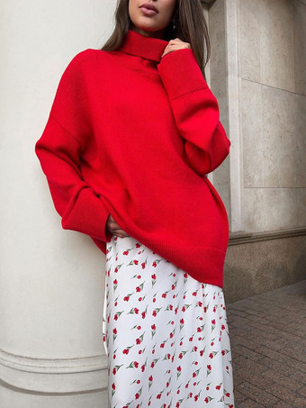 スカート ホワイト ポリエステル ウエスト高め シック 花柄 春 ロング レディース ボトムス