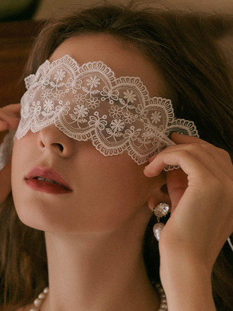 ホワイト 女性用バレンタインブラックレースレース