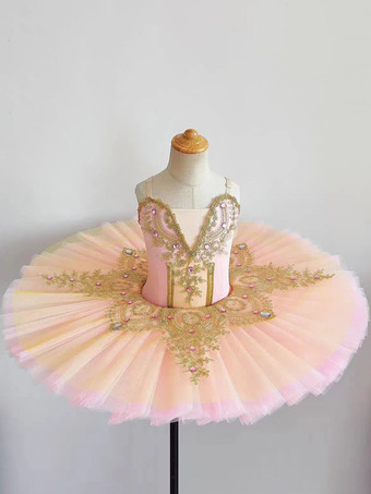 バレエ ダンス衣装 ピンク 女の子 子供 バレリーナ ライクラスパンデックス ドレス ドレス ダンスウェア