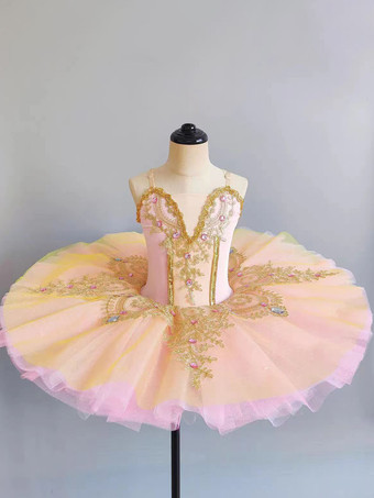 バレエ ダンス衣装 ピンク 女の子 子供 バレリーナ ライクラスパンデックス ドレス ドレス ダンスウェア