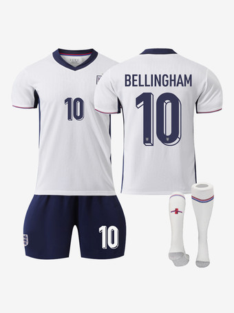 イングランド代表 サッカーシャツ No.10 BELLINGHAM 2024年欧州サッカー選手権大会 3枚セット