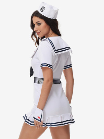 セーラーコスチューム セクシーな女性用アームウェア ジャンプスーツ 帽子