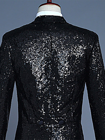 男性のための黒の Sequni タキシード clothingiber オーバーコート レトロな衣装 バーガンディ