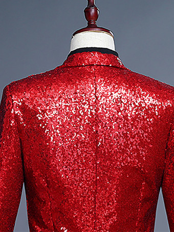 男性のための黒の Sequni タキシード clothingiber オーバーコート レトロな衣装 バーガンディ