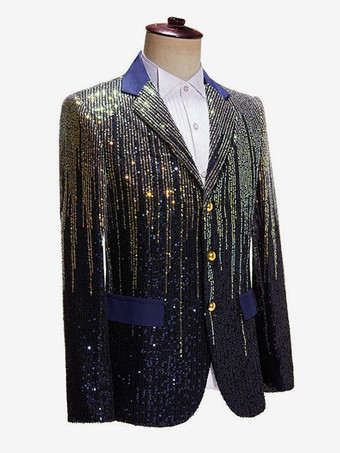 ブラック ゴールド トップ レトロ ロングスリーブ パフォーマンス ステージ レトロ コスチューム ダンスウェア