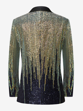 ブラック ゴールド トップ レトロ ロングスリーブ パフォーマンス ステージ レトロ コスチューム ダンスウェア