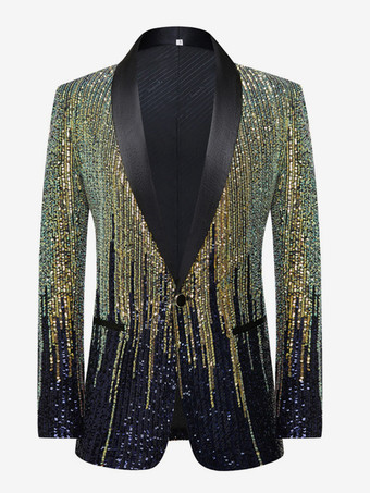 ゴールド ブラック ゴールド トップ レトロ ロングスリーブ パフォーマンス ステージ レトロ コスチューム ダンスウェア