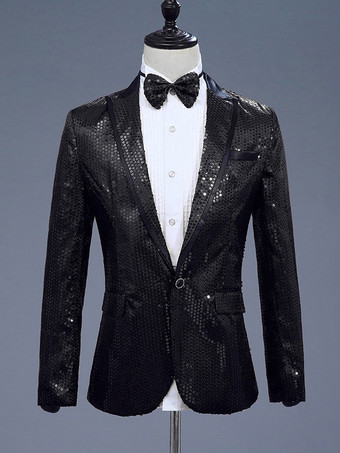 ブラック メンズ レトロ セクニ トップ レトロ ポリエステル 長袖 パフォーマンス コスチューム